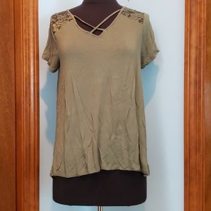 Olive green top